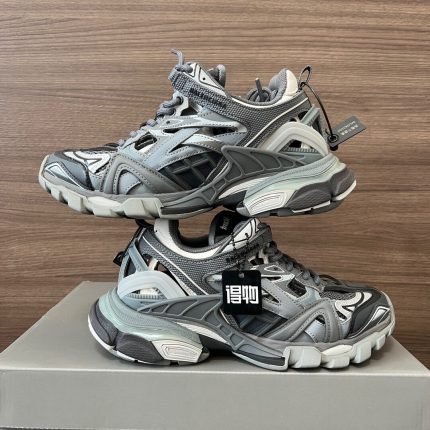 Balenciaga Track Sneaker - Grey/White Multi-Layered Outdoor Silhouette